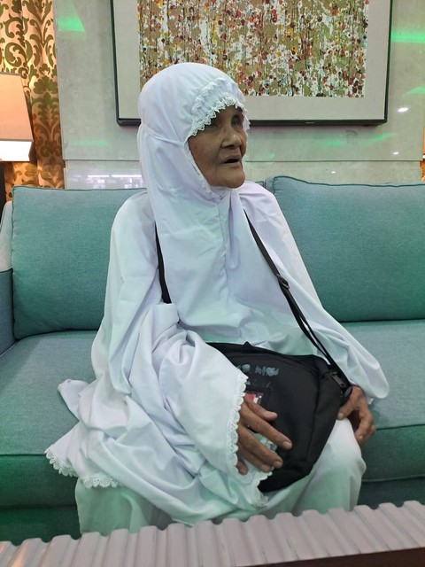 Nuraini Binti Ibrahim, jemaah haji asal Kota Langsat Provinsi Aceh. Foto: Dok. MCH 2023