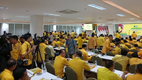 Suasana Rakernas Partai Golkar tahun 2023, Minggu (4/6) Foto: Zamachsyari/kumparan