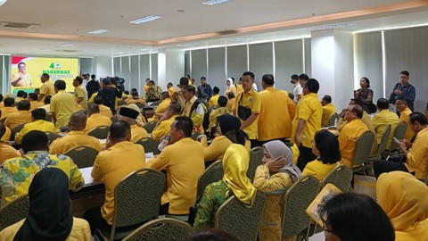 Suasana Rakernas Partai Golkar tahun 2023, Minggu (4/6) Foto: Zamachsyari/kumparan