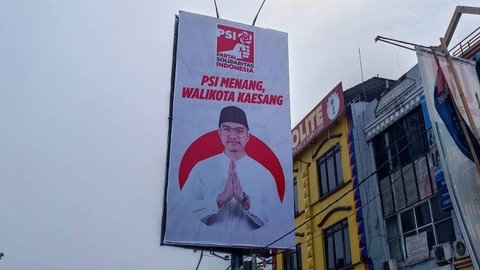 Billboard Kaesang Wali Kota Depok di Simpang Ramanda, Jalan Margonda Raya, Depok. Foto: Thomas Bosco/kumparan