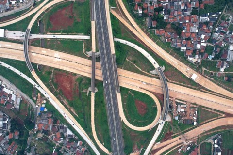 Proyek Jalan Tol Cinere-Jagorawi Seksi 3.   Foto: Dok. PP Presisi