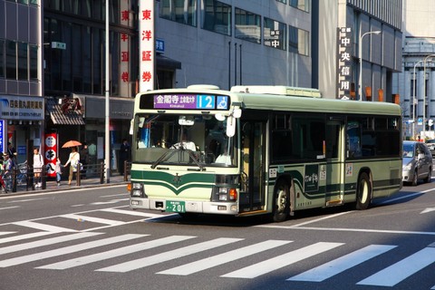 Ilustrasi bus kota di Kyoto, Jepang. Foto: Tupungato/Shutterstock
