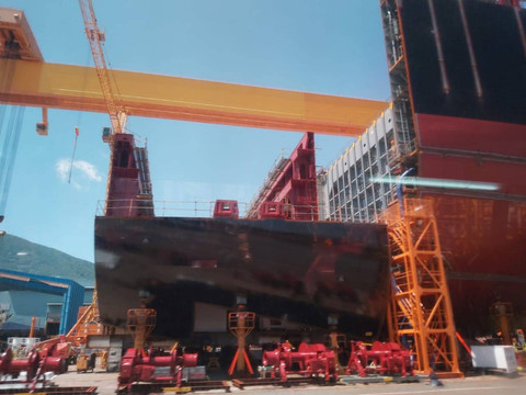 Perusahaan pengembangan dan pembuatan kapal asal Korea Selatan, Hanwha Ocean. Foto: Nadia Riso/kumparan