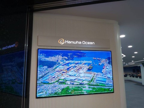 Perusahaan pengembangan dan pembuatan kapal asal Korea Selatan, Hanwha Ocean. Foto: Nadia Riso/kumparan