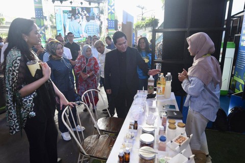 Menteri BUMN Erick Thohir di acara Pertamina Energizing Your Action. Foto: Kementerian BUMN