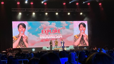 Fan Meeting Kim Mingue bertajuk 'Smile With Kim Min Gue' di The Kasablanka Hall, Sabtu (17/6). Foto: Ela Nurlaela/kumparan