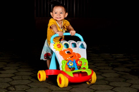 Baby push walker untuk bayi. Foto: Shutterstock