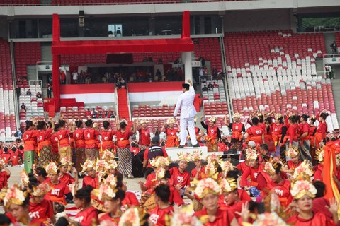 Gladi bersih persiapan perayaan Puncak Bulan Bung Karno yang akan diadakan Sabtu (24/6/2023) besok. Foto: PDIP