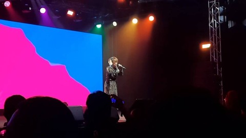 Rica Matsumoto di Indonesia Comic Con 2023. Foto: Alexander Vito/kumparan