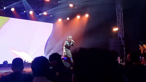 Rica Matsumoto di Indonesia Comic Con 2023. Foto: Alexander Vito/kumparan