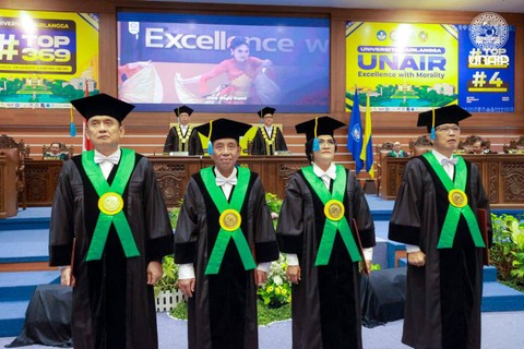 4 guru besar baru FK Unair.