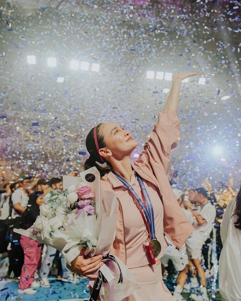 Luna Maya di ajang Lagi Lagi Tenis. Foto: Instagram/@lunamaya