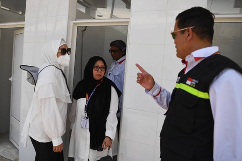 Rombongan amirul haj cek kondisi Arafah Muzdalifah Mina. Foto: Dok. MCH 2023