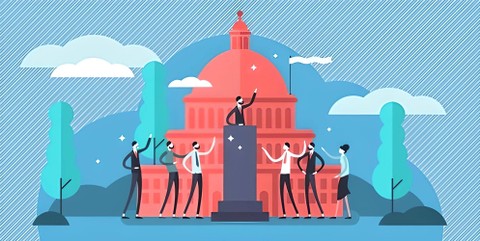 Ilustrasi kekuasaan adalah candu. Foto: VectorMine/Shutterstock