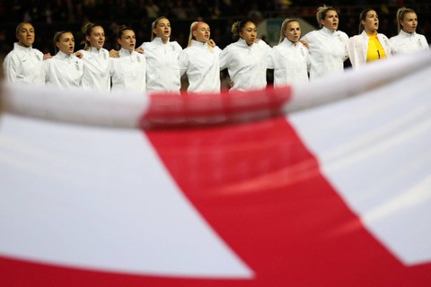 Timnas Wanita Inggris. Foto: DARREN STAPLES/AFP