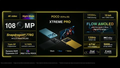 Poco X5 Pro 5G. Foto: Poco