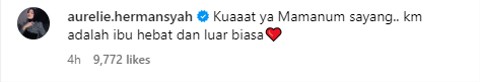 Dukungan Aurel Hermansyah untuk Hanum Mega