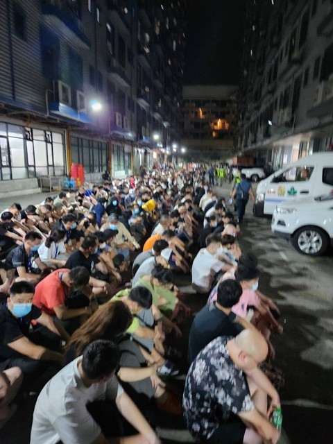 National Capital Region Police Office (NCRPO) menggerebek kantor scamming di Kota Manila. Foto: Dok. Istimewa