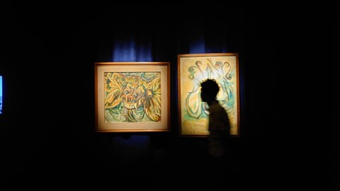 Salah satu karya seni rupa yang dipamerkan di Artjog 2023. Foto: Widi RH Pradana