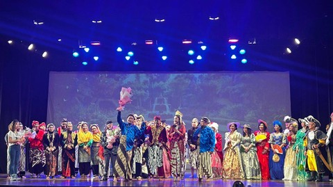 Pagelaran Ketoprak Jurnalis "Ratu Kalinyamat: Tahta, Darah, dan Cinta" di Gedung Kesenian Jakarta, Jumat (30/6/2023). Foto: Nabil Jahja/kumparan