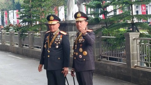 Kapolri Jenderal Listyo Sigit hadiri HUT ke-77 Bhayangkara di GBK Senayan, Jakarta, Sabtu (1/7/2023). Foto: Thomas Bosco/kumparan