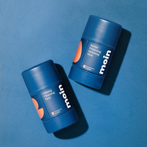 Moin Calming Cleansing Stick & Barrier Protecting Hydrating Stick. Foto: Instagram/@moin.indonesia
