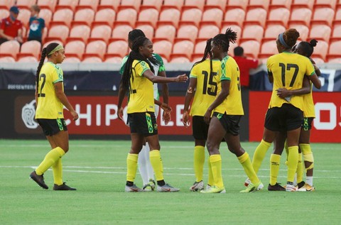 Timnas Wanita Jamaika. Foto: Instagram/@allysonswaby10