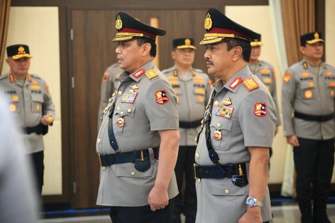 Upacara sertijab Wakapolri di Mabes Polri. Foto: Humas Polri