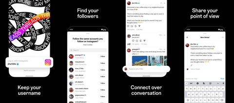 Tangkapan gambar aplikasi Threads dari Google Play Store. Foto: Meta