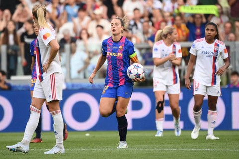 Pemain FC Barcelona Alexia Putellas. Foto: ALFREDO ETRELLA / AFP