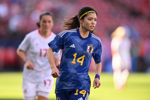 Pemai Timnas Wanita Jepang Yui Hasegawa. Foto: Patrick T. Fallon / AFP