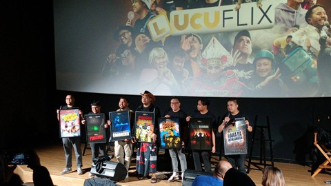 Peluncuran Platform LucuFlix oleh Majelis Lucu Indonesia (MLI), Rabu (5/7/2023). Foto: Aprilandika Pratama/kumparan