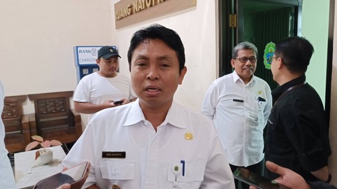 Wakil Bupati Gunungkidul Heri Susanto di Kantor Pemkab Gunungkidul, Rabu (5/7/2023). Foto: Arfiansyah Panji Purnandaru/kumparan