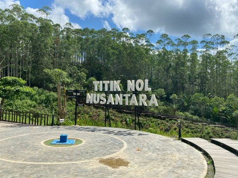 Titik Nol Nusantara di Ibu Kota Nusantara (IKN), Kabupaten Penajam Paser Utara, Kalimantan Timur, Rabu (5/7). Foto: Alfadillah/kumparan