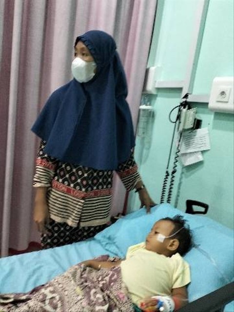 KN saat dirawat inap di Ruang Unit Gawat Darurat (UGD), foto: Mukhtar Habib