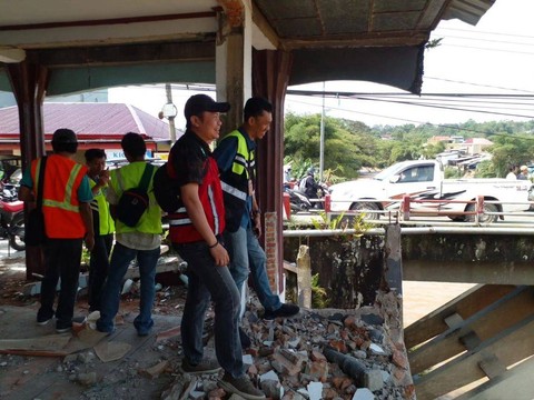 Pembangunan Jembatan Malango di Kabupaten Toraja Utara, Sulsel. Foto: Pemprov Sulsel