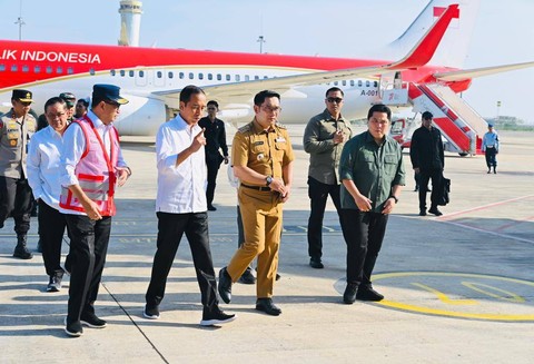 Presiden Jokowi meninjau Bandara Kertajati. Foto: Rusman/Biro Pers Sekretariat Presiden
