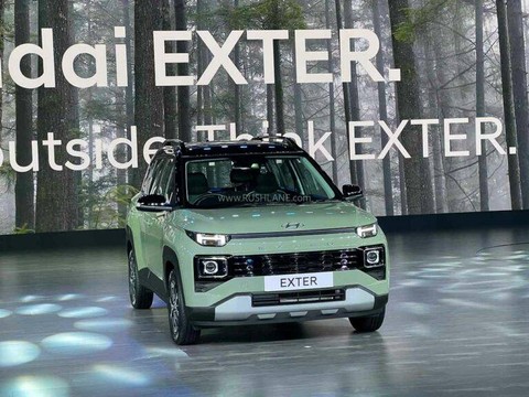 SUV baru Hyundai Exter yang meluncur di India. Foto: Rushlane