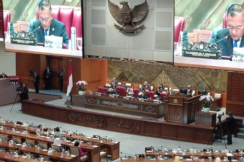 DPR gelar rapat paripurna penutupan masa sidang V tahun 2022-2023, Kamis (13/7/2023). Foto: Zamachsyari/kumparan