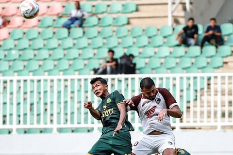 Laga Persikabo vs PSM di Liga 1, Jumat (14/7/2023). Foto: Instagram/@officialpersikabo