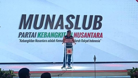 Gede Pasek buka Munaslub PKN di Hotel Grand Sahid, Jumat (14/7/2023).  Foto: Hedi/kumparan