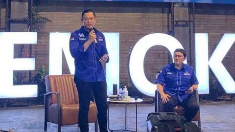 Ketum Demokrat Agus Harimurti Yudhoyono (AHY) di Kantor DPP Demokrat.  Foto: Paulina Herasmaranindar/kumparan