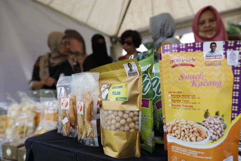 UMKM Sahabat Sandi saat membantu pemasaran berbagai produk UMKM dari Tangerang. Foto: Dok. Istimewa