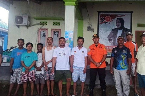 Dua nelayan hilang di perairan Morotai ditemukan selamat. Foto: Abdul Fatah/ANTARA