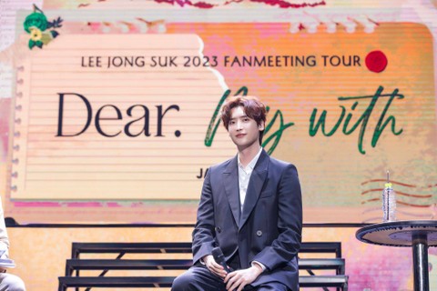 Acara fan meeting "Dear My With" Lee Jong Suk di Jakarta, Sabtu (15/7/2023). Foto: AppleWood