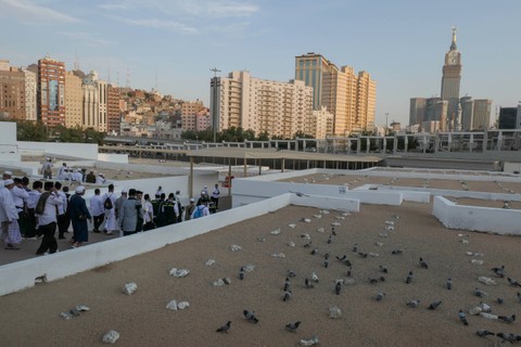 Pemakaman Ma'la, Makkah, Arab Saudi, tempat jenazah jemaah haji biasa dimakamkan.  Foto: Wahyu Putro A/ANTARA FOTO