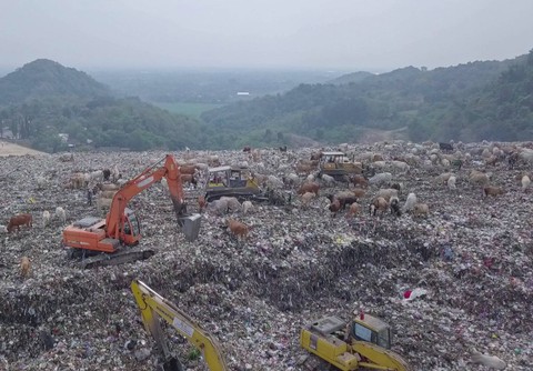 Foto udara TPA Piyungan, Bantul. Foto: Humas Pemda DIY