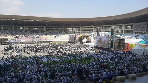 Kader PKB Padati Stadion Manahan Solo untuk hadiri Harlah ke-25. Foto: Dok. Istimewa