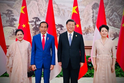 Presiden Jokowi menggelar pertemuan bilateral dengan Presiden China Xi Jinping Foto: Laily Rachev/Biro Pers Sekretariat Presiden