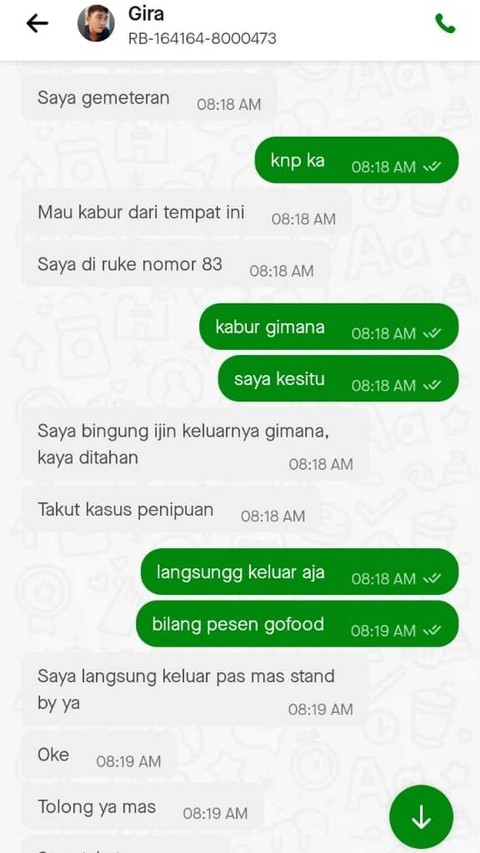 Kisah ojol di Bekasi selamatkan korban penipuan wawancara kerja.   Foto: Dok. Istimewa